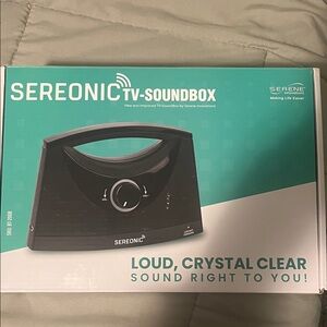 Sermons tv soundbox Black TV-Soundbox Portable Speaker, new never used,